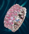 🎀 PINK ICE OVAL RING 🎀 Sterling Silver