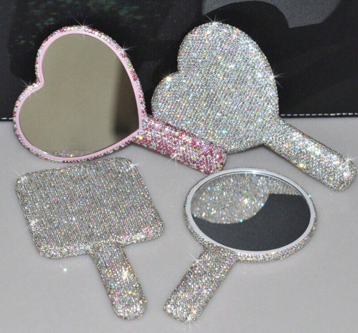 Bling Hand Mirror – Crystal Glam 💎