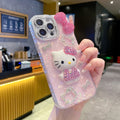 3D Sanrio Hello Kitty Bling Glitter iPhone Case