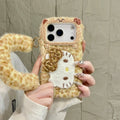 Plush Leopard Print Sanrio Hello Kitty iPhone Case